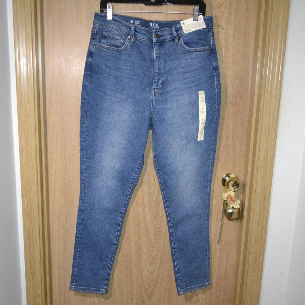 NWT Ana High-Rise Skinny Blue Jeans SIZE 16